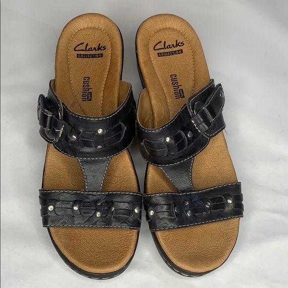 clarks collection soft cushion sandals